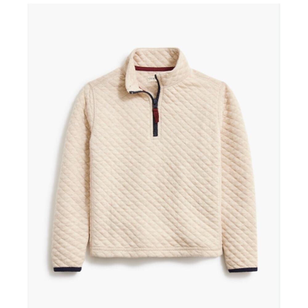 CrewCuts Diamond Quilted Pull-Over 1/4 Zip Sweater XL 12/14